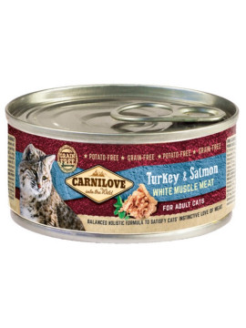 Carnilove Cat Turkey & Salmon - indyk i łosoś puszka 100g