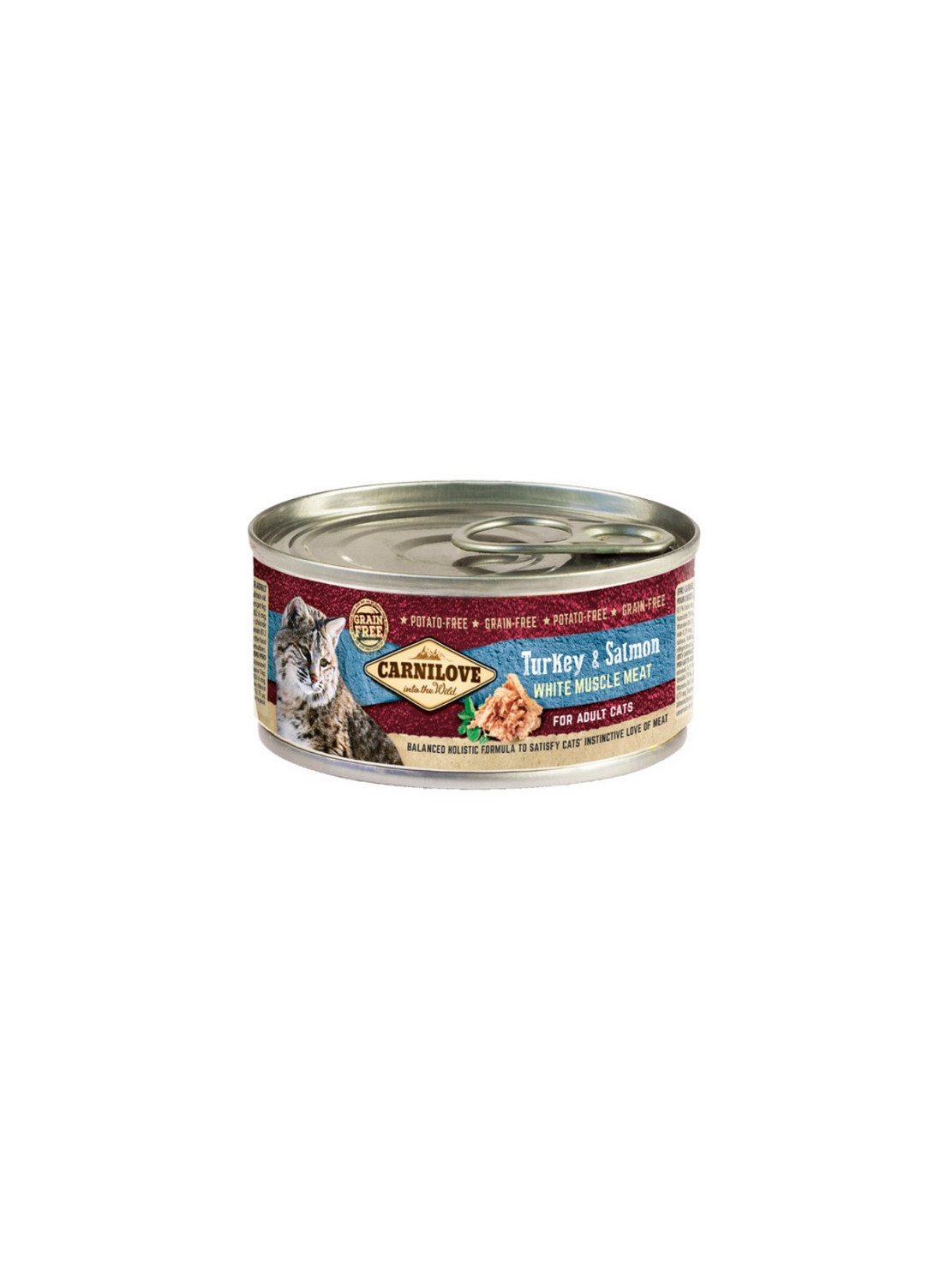 Carnilove Cat Turkey & Salmon - indyk i łosoś puszka 100g