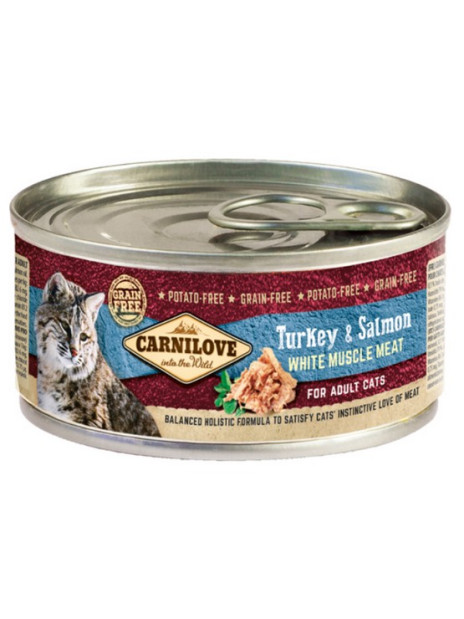 Carnilove Cat Turkey & Salmon - indyk i łosoś puszka 100g