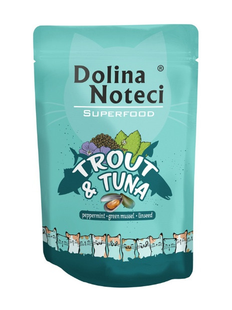 Dolina Noteci Superfood Kot Pstrąg i tuńczyk saszetka 85g
