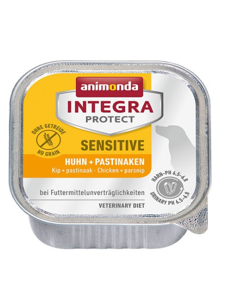 Animonda Integra Protect Sensitive dla psa kurczak + pasternak tacka 150g