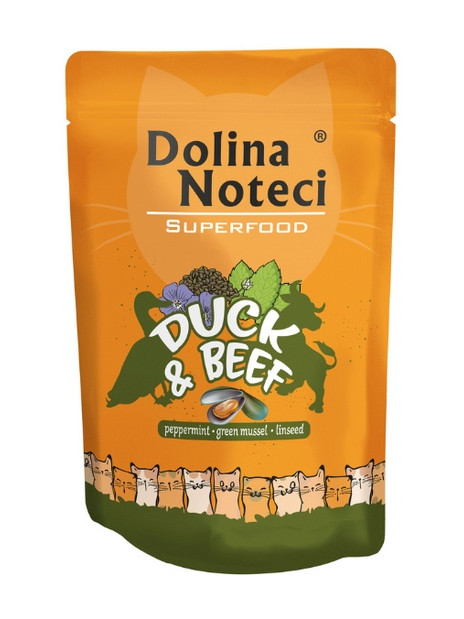 Dolina Noteci Superfood Kot Kaczka i wołowina saszetka 85g