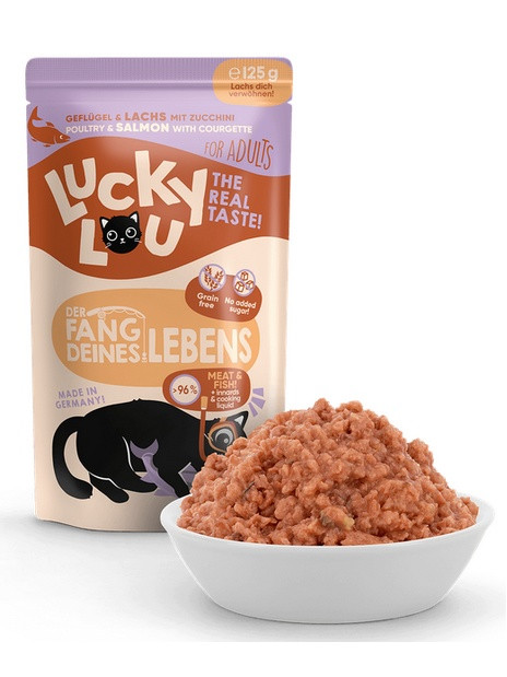 Lucky Lou Lifestage Adult Drób i łosoś saszetka 125g