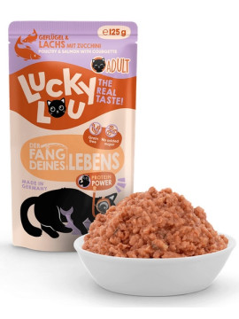 Lucky Lou Lifestage Adult Drób i łosoś saszetka 125g
