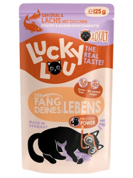 Lucky Lou Lifestage Adult Drób i łosoś saszetka 125g