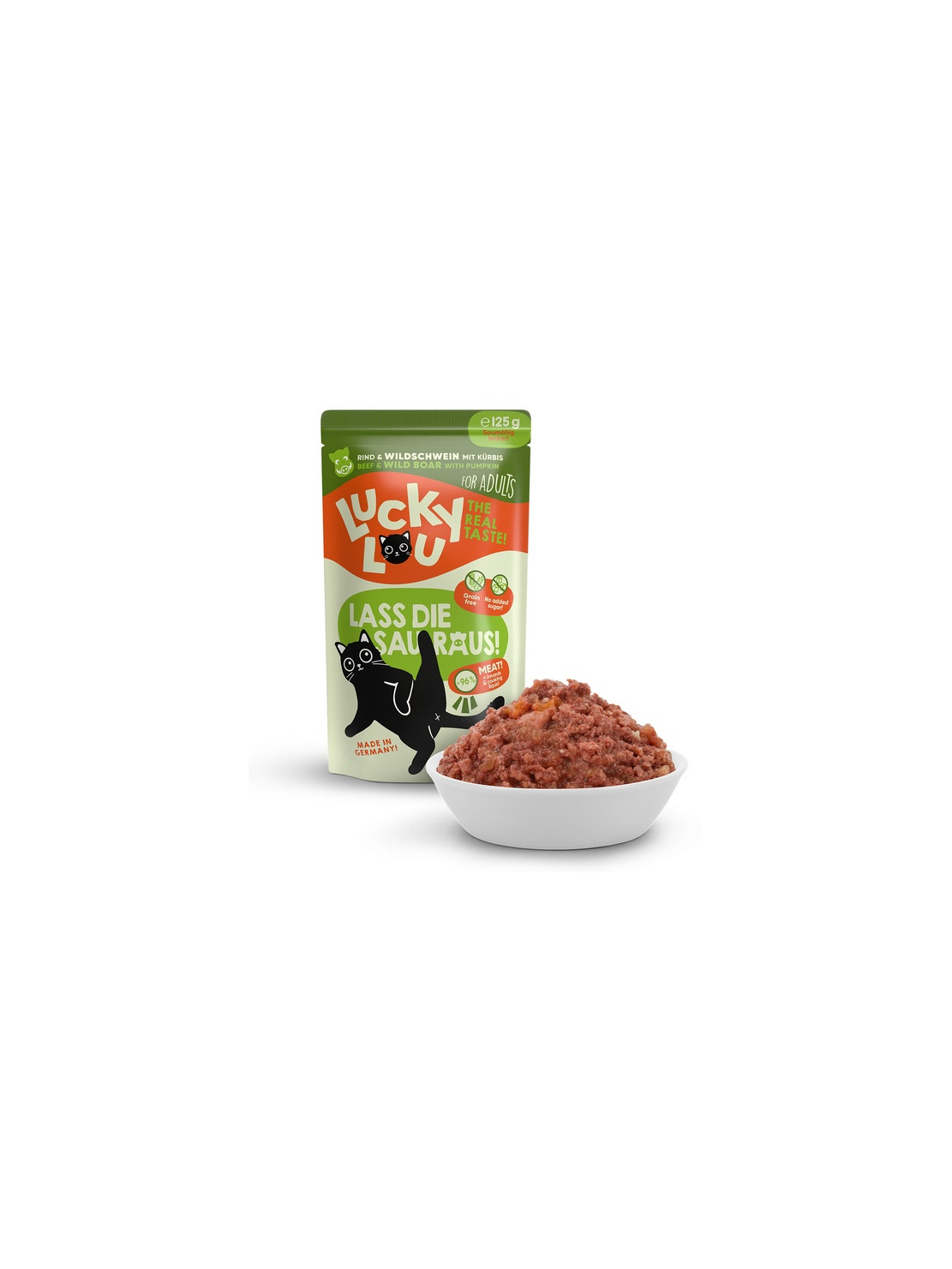 Lucky Lou Lifestage Adult Wołowina i dzik saszetka 125g