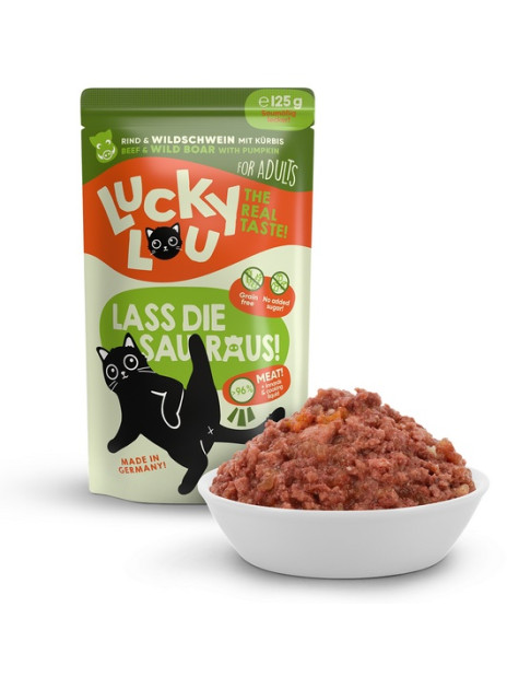 Lucky Lou Lifestage Adult Wołowina i dzik saszetka 125g
