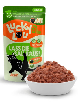 Lucky Lou Lifestage Adult Wołowina i dzik saszetka 125g