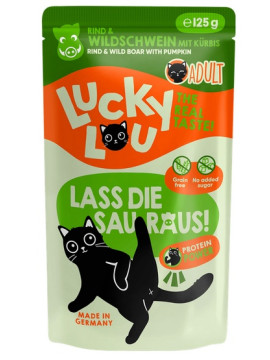 Lucky Lou Lifestage Adult Wołowina i dzik saszetka 125g