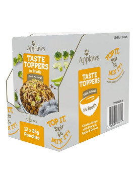 Applaws Taste Toppers Saszetka dla psa - kurczak, brokuł, jabłko i ryż w sosie 85g