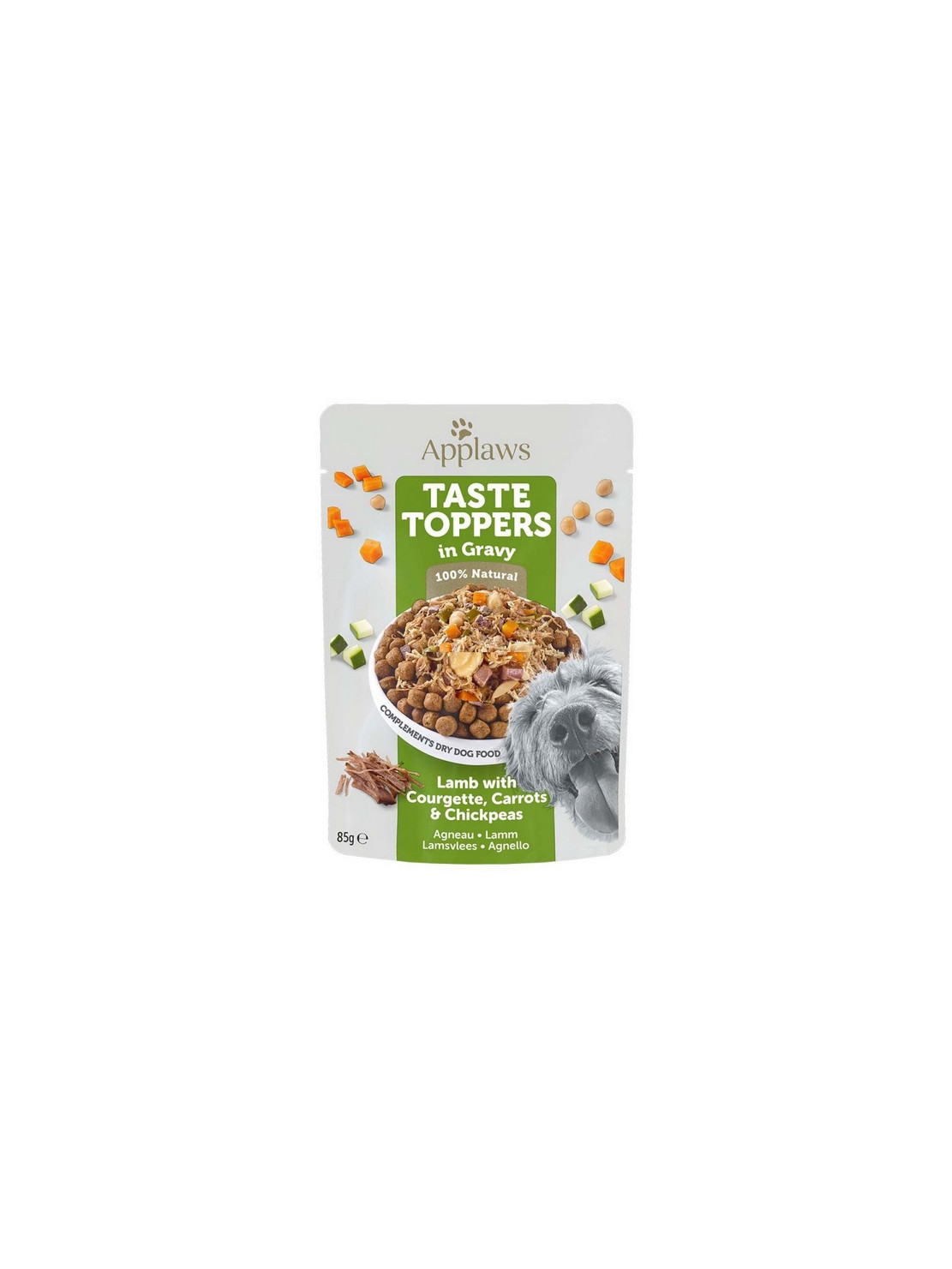 Applaws Taste Toppers Saszetka dla psa - jagnięcina, cukinia i marchew w sosie 85g