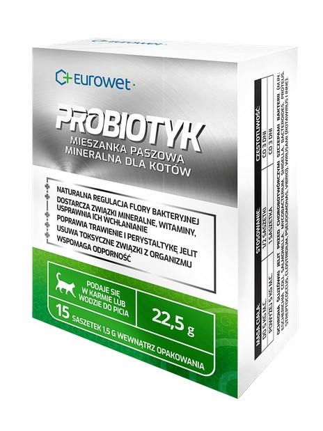 Eurowet Probiotyk dla kotów - saszetka 1,5g