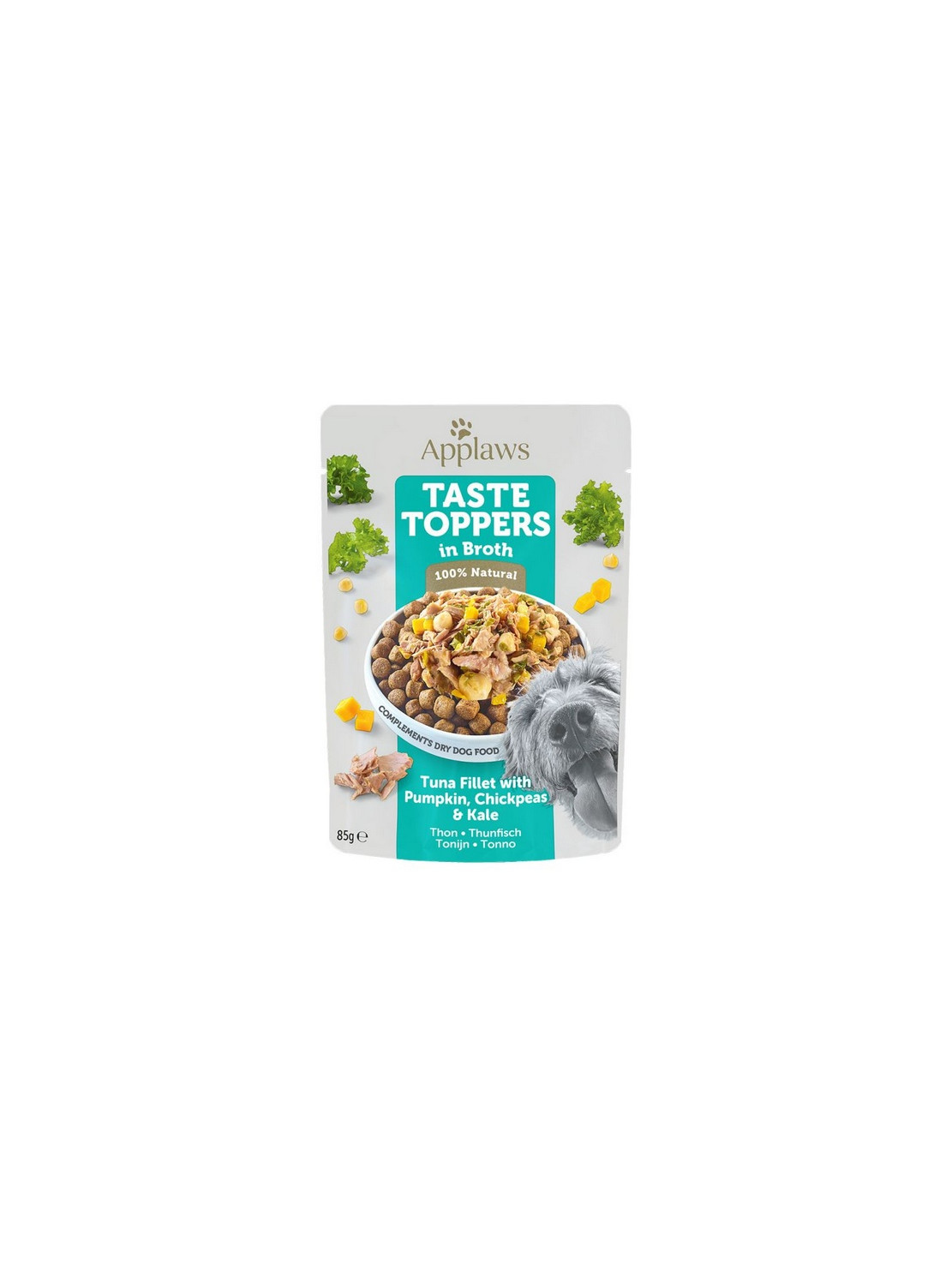 Applaws Taste Toppers Saszetka dla psa - tuńczyk, dynia i ciecierzyca w sosie 85g