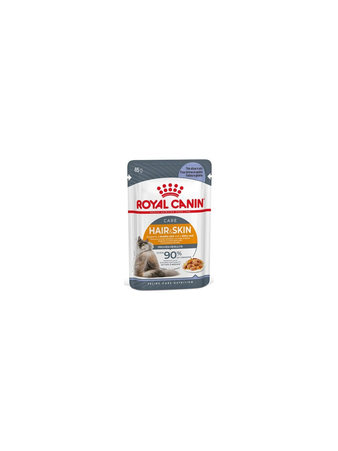 Royal Canin Hair & Skin Care karma mokra w galaretce dla kotów dorosłych, lśniąca sierść i zdrowa skóra saszetka 85g