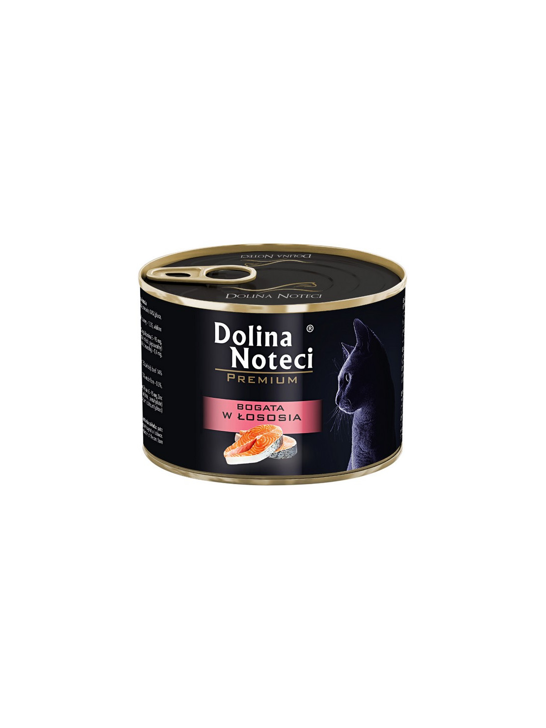 Dolina Noteci Premium Kot Bogata w łososia puszka 185g