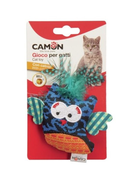 Camon Cat Toy Ptaszek z dzwonkiem i kocimiętką 10cm