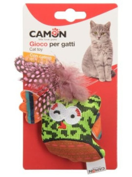 Camon Cat Toy Ptaszek z dzwonkiem i kocimiętką 10cm