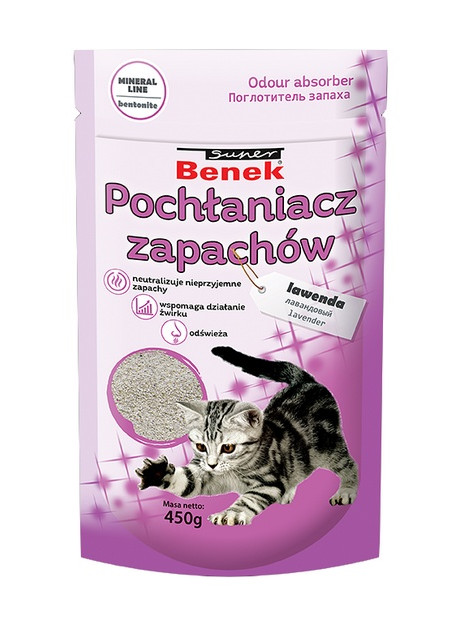 Super Benek Pochłaniacz zapachów lawenda - worek 0,45kg