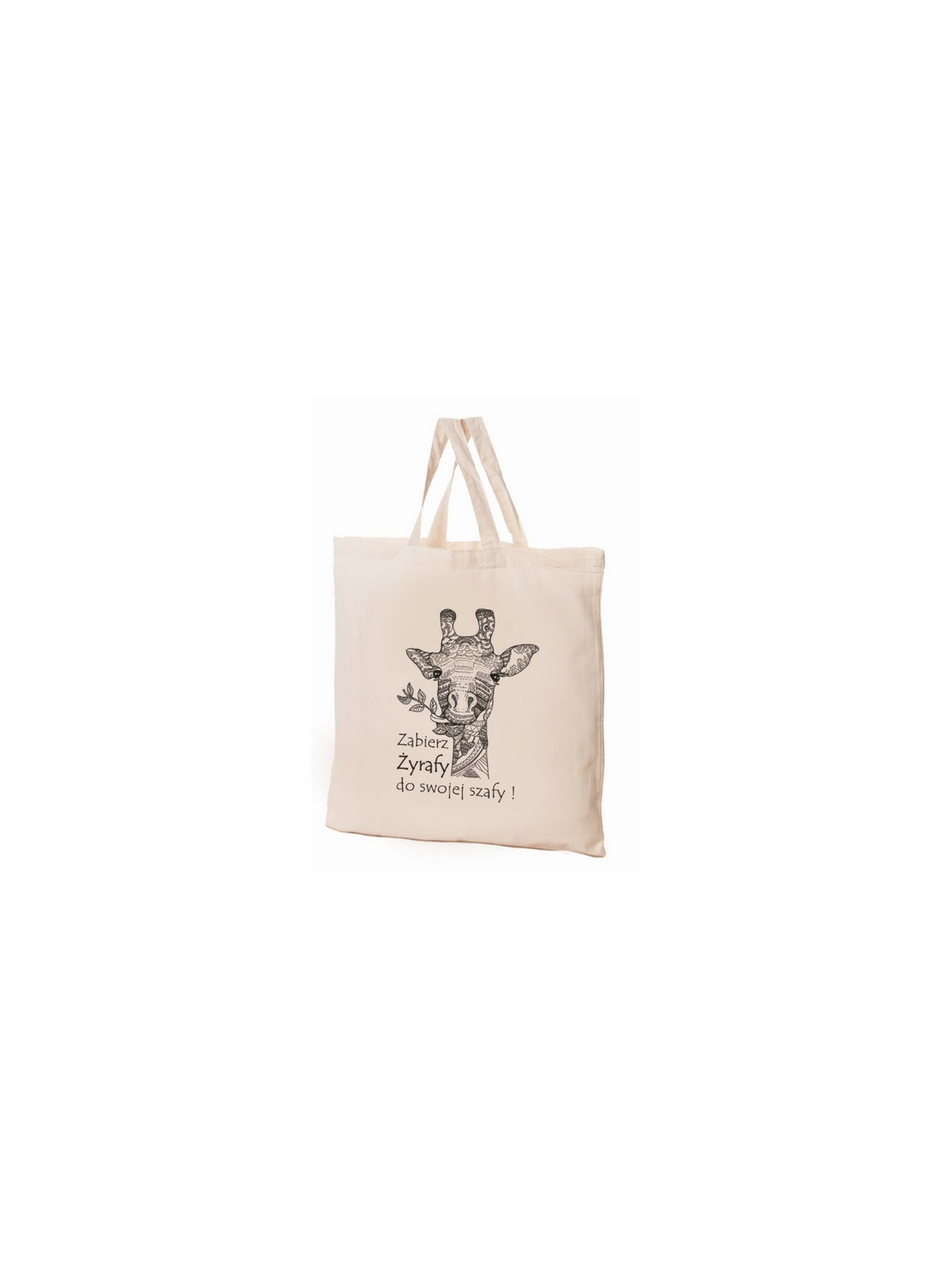 Torba bawełniana 38x42x10cm Zwierzaki - żyrafa