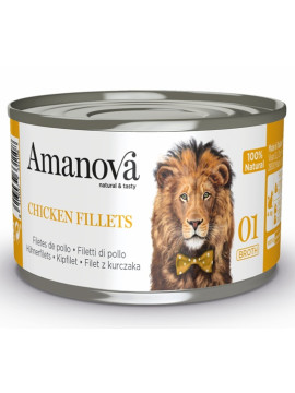 Amanova Cat Chicken Fillets - kurczak w bulionie puszka 70g [01]