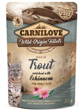 Carnilove Cat Trout & Echinacea - pstrąg i Echinacea saszetka 85g