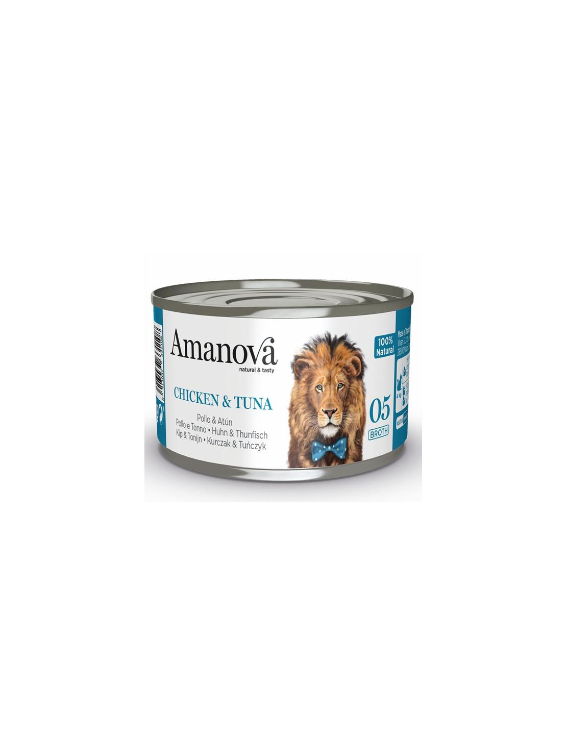 Amanova Cat Chicken & Tuna - kurczak i tuńczyk w bulionie puszka 70g [05]
