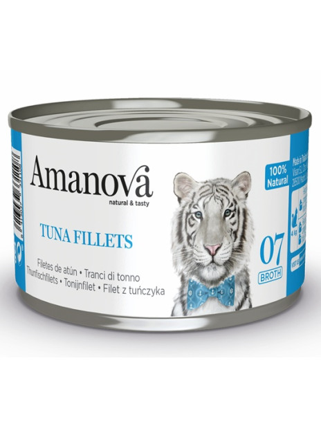 Amanova Cat Tuna Fillets - tuńczyk w bulionie puszka 70g [07]