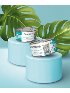 Amanova Cat Tuna & Whitebaits - tuńczyk i białoryby w bulionie puszka 70g [09]