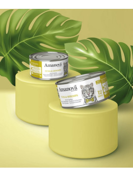 Amanova Cat Tuna & Shrimps - tuńczyk i krewetki w bulionie puszka 70g [12]