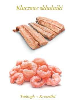 Amanova Cat Tuna & Shrimps - tuńczyk i krewetki w bulionie puszka 70g [12]