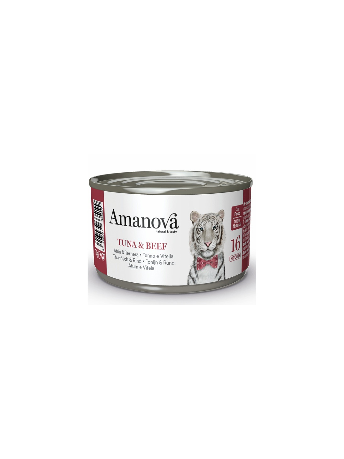 Amanova Cat Tuna & Beef - tuńczyk i wołowina w bulionie puszka 70g [16]