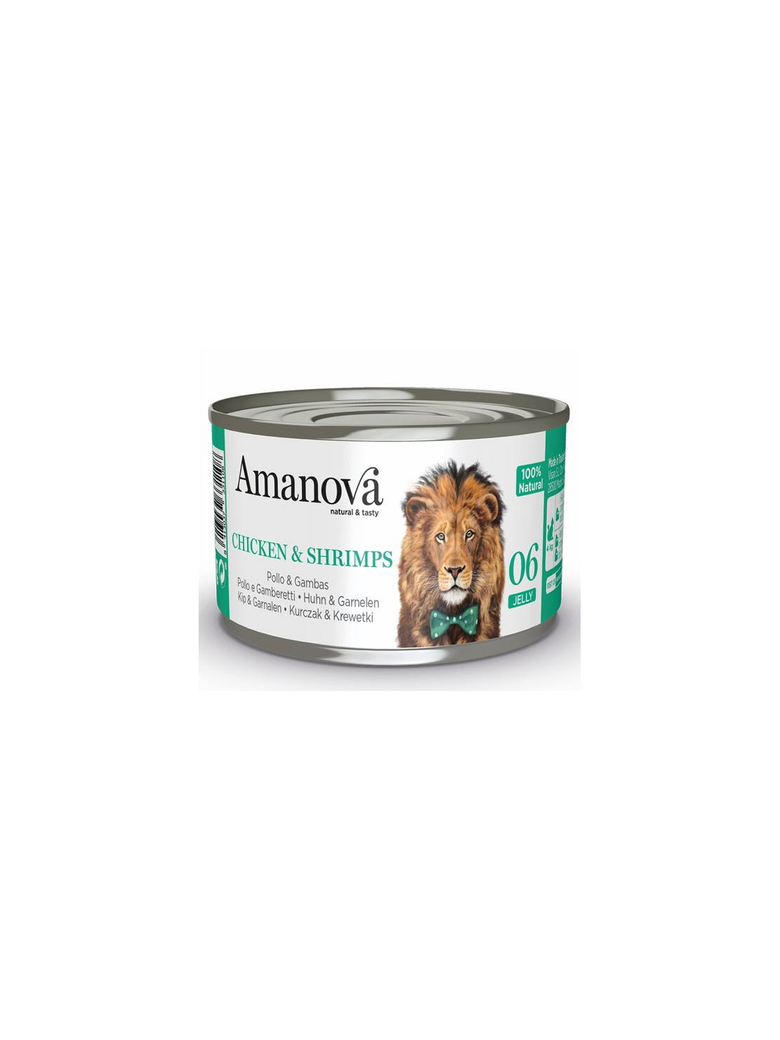 Amanova Cat Chicken & Shrimps - kurczak i krewetki w galaretce puszka 70g [06]