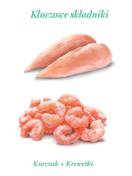 Amanova Cat Chicken & Shrimps - kurczak i krewetki w galaretce puszka 70g [06]