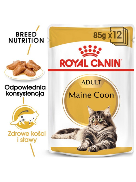 Royal Canin Maine Coon karma mokra w sosie dla kotów dorosłych rasy maine coon saszetka 85g