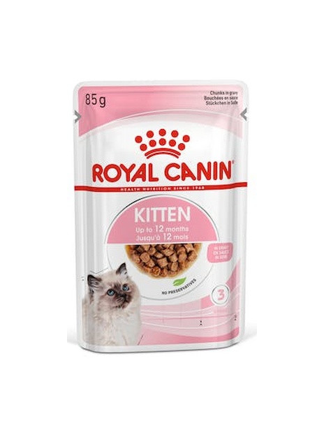 Royal Canin Kitten w sosie karma mokra dla kociąt do 12 miesiąca życia saszetka 85g