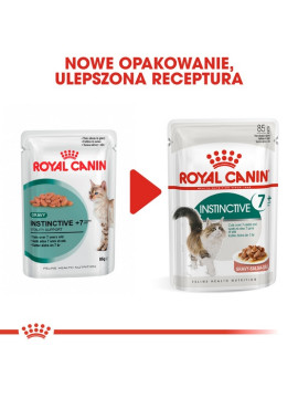 Royal Canin Instinctive +7 w sosie karma mokra dla kotów starszych, wybrednych saszetka 85g