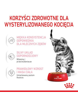 Royal Canin Kitten Sterilised karma mokra w sosie dla kociąt od 6 do 12 miesiąca życia, sterylizowanych saszetka 85g