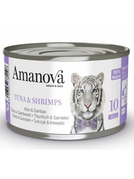 Amanova Cat Tuna & Shrimps - tuńczyk i krewetki w galaretce puszka 70g [10]