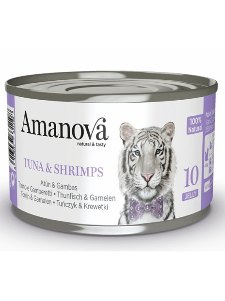 Amanova Cat Tuna & Shrimps - tuńczyk i krewetki w galaretce puszka 70g [10]