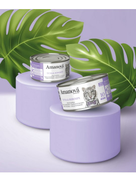 Amanova Cat Tuna & Shrimps - tuńczyk i krewetki w galaretce puszka 70g [10]