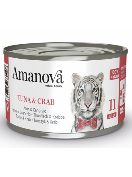 Amanova Cat Tuna & Crab - tuńczyk i krab w galaretce puszka 70g [11]