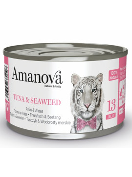 Amanova Cat Tuna & Seaweed - tuńczyk i wodorosty w galaretce puszka 70g [13]