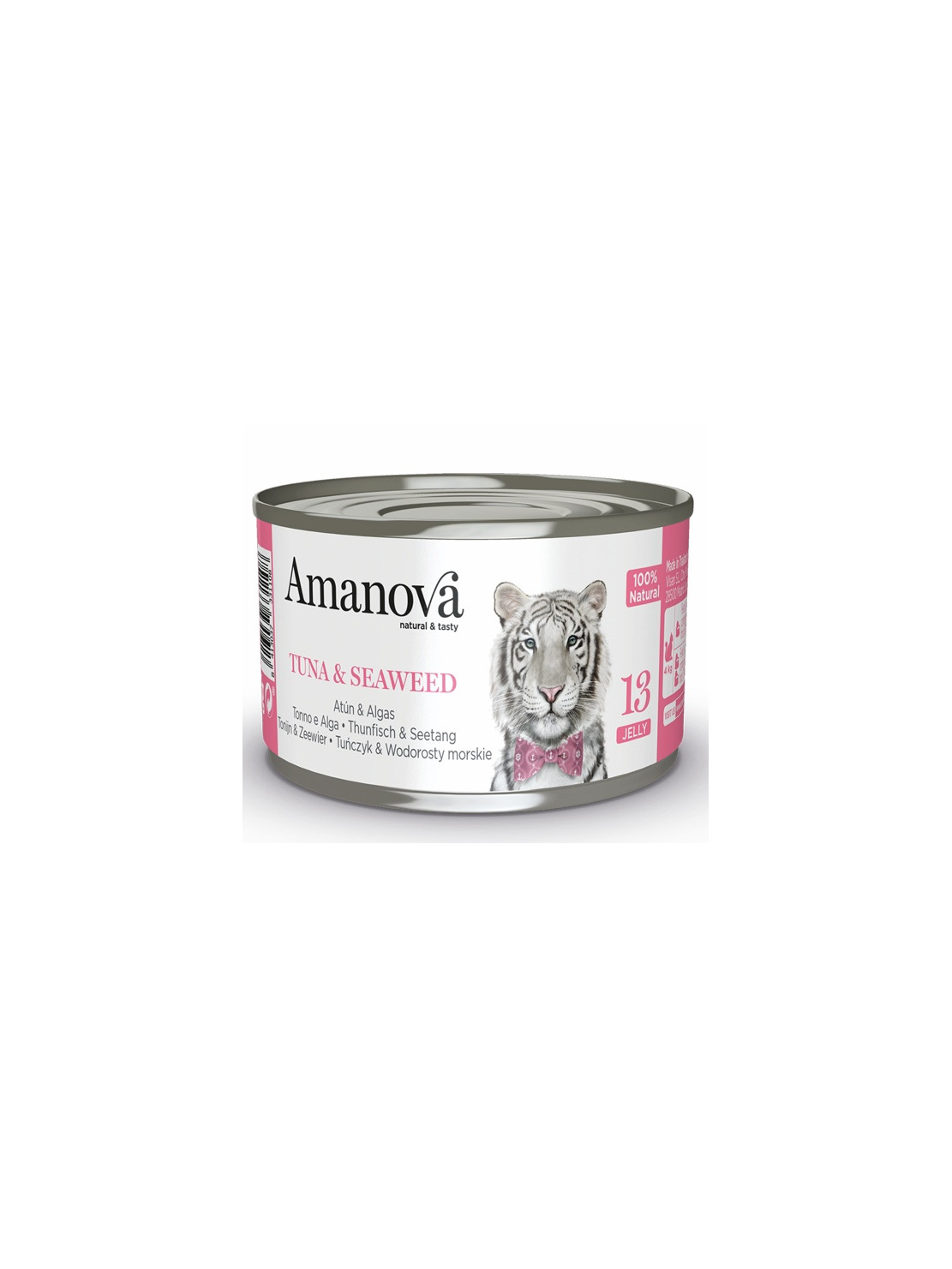Amanova Cat Tuna & Seaweed - tuńczyk i wodorosty w galaretce puszka 70g [13]