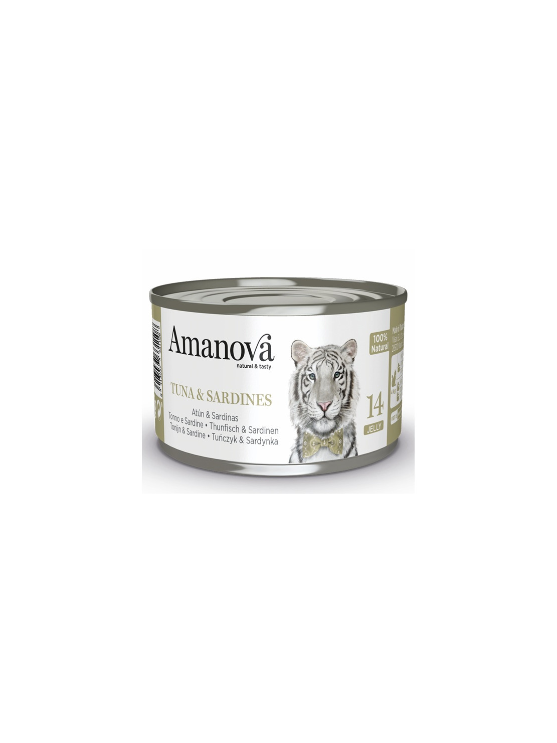 Amanova Cat Tuna & Sardines - tuńczyk i sardynki w galaretce puszka 70g [14]