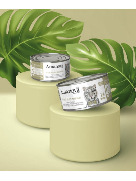 Amanova Cat Tuna & Sardines - tuńczyk i sardynki w galaretce puszka 70g [14]