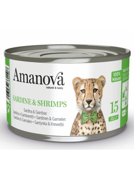 Amanova Cat Sardine & Shrimps - sardynki i krewetki w galaretce puszka 70g [15]
