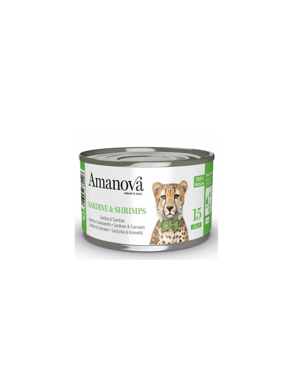 Amanova Cat Sardine & Shrimps - sardynki i krewetki w galaretce puszka 70g [15]