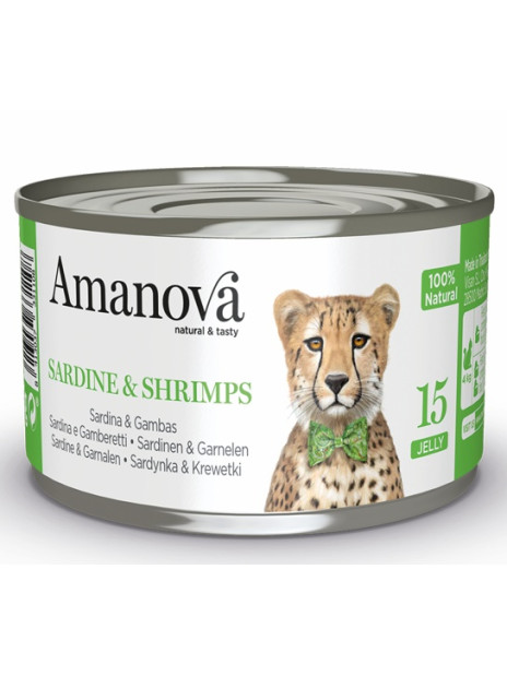 Amanova Cat Sardine & Shrimps - sardynki i krewetki w galaretce puszka 70g [15]