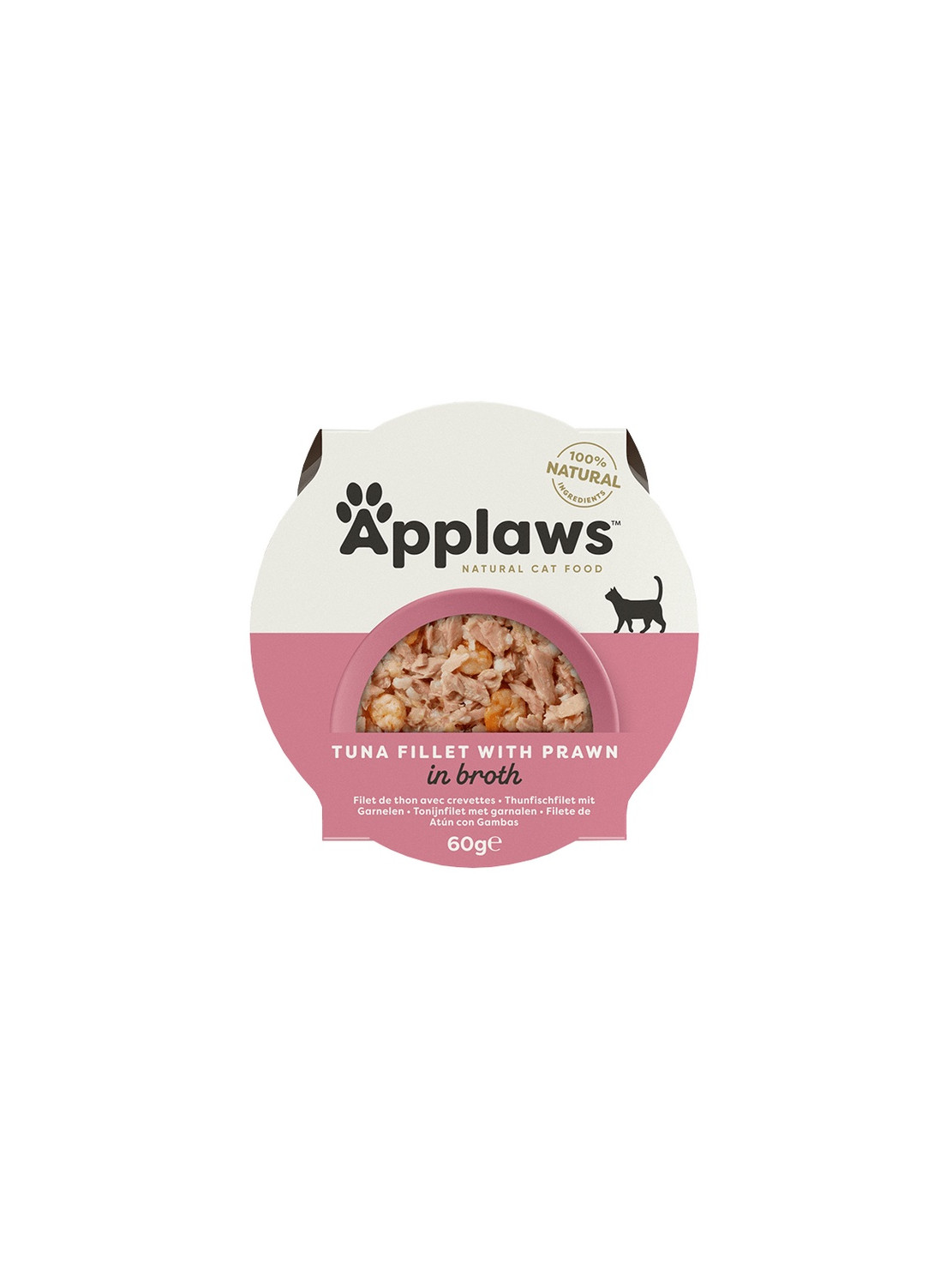 Applaws miseczka dla kota Filet z Tuńczyka z Krewetkami 60g