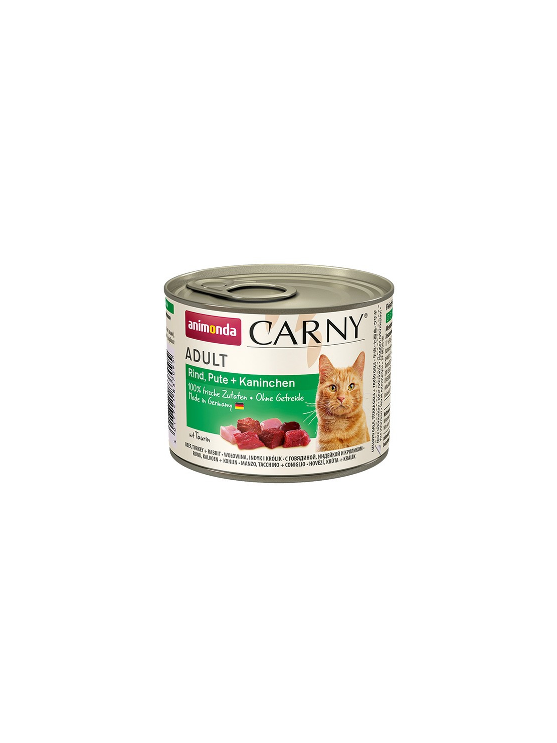 Animonda Carny Adult Wołowina, Indyk + Królik puszka 200g